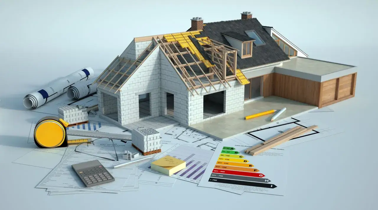 Etapy budowy domu 100m2 infografika