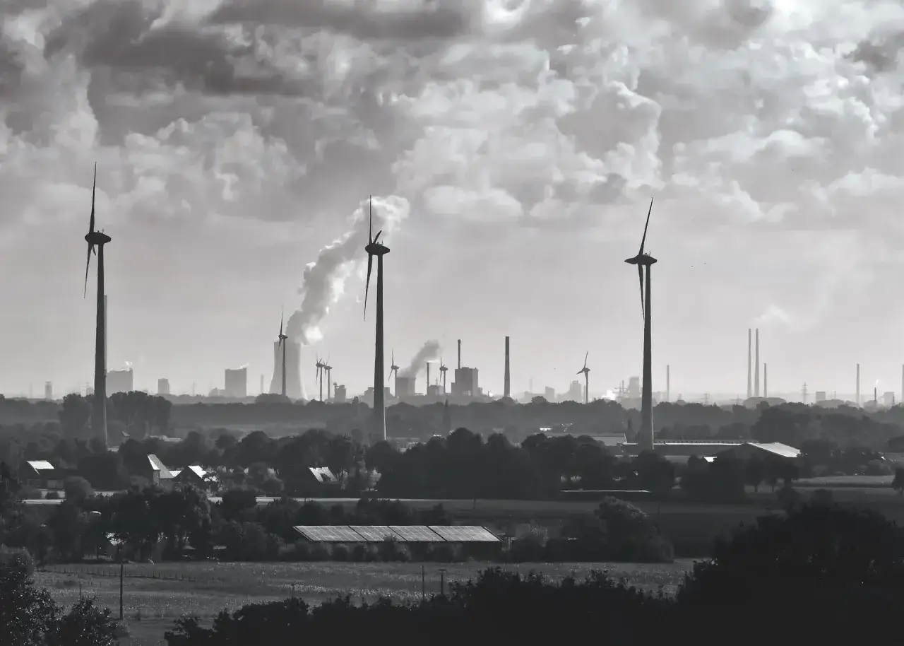 Infografika: Procentowy rozkład koszt&oacute;w budowy elektrowni wiatrowej (turbina, infrastruktura, przyłącze, formalności)